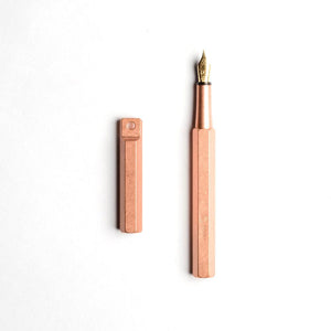 Copper Fountain Pen - Classic Revolve (Portable Fountain Pen) of YSTUDIO