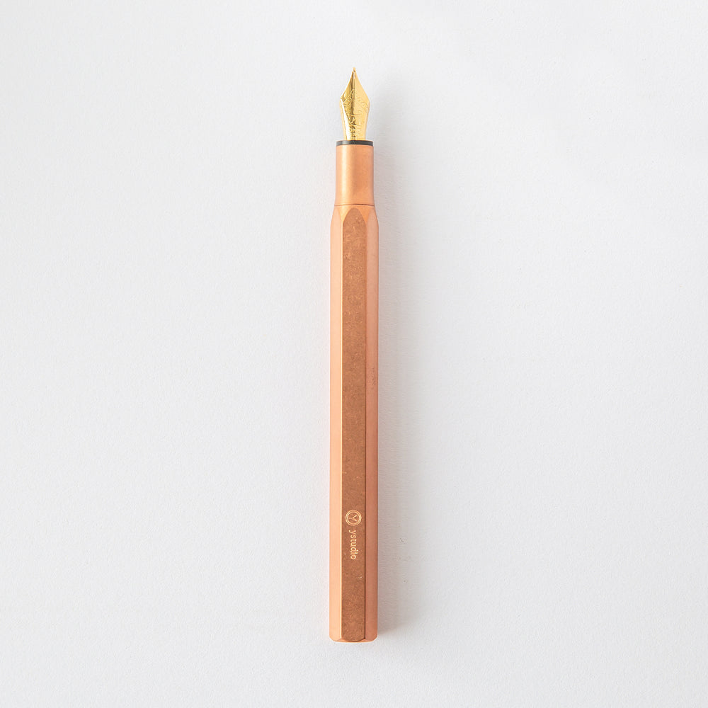 Classic Revolve-Desk Fountain Pen-Copper