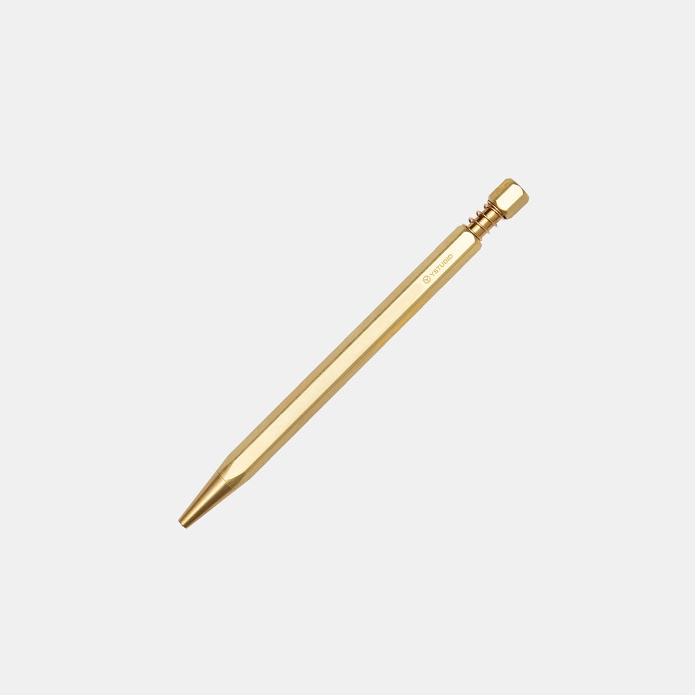 Classic Revolve-Ballpoint Pen (Spring)-Brass