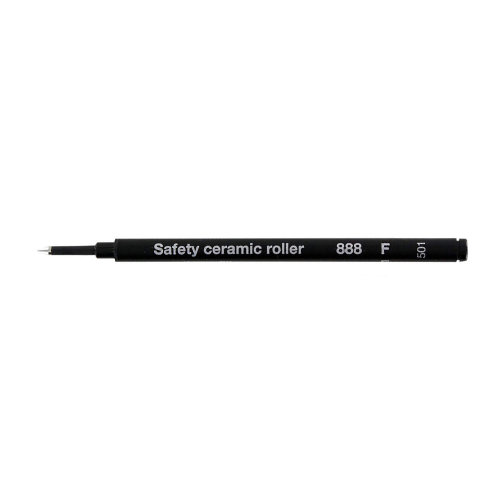 Schmidt 888 M Ceramic Rollerball Refills - Pack Of 3 Black Ink Medium Tip (0.7mm)